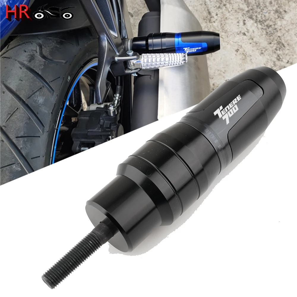 

Для Yamaha Tenere 700 Tenere700 2019 2020 2021 Мотоциклетные аксессуары рама выхлопной ползунок защита от ударов прокладка защита черного цвета
