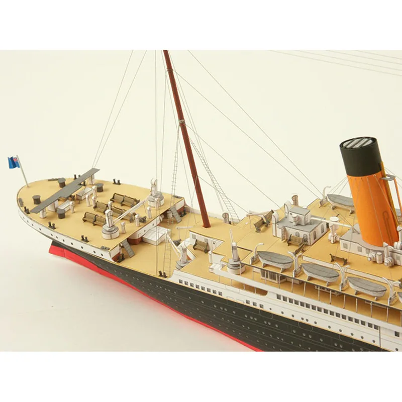 1:400 Titanic British Cruise Ship 3D Paper Model Puzzel Handmade DIY Military Fan Gift Home Desk Decoration Creative True Scale