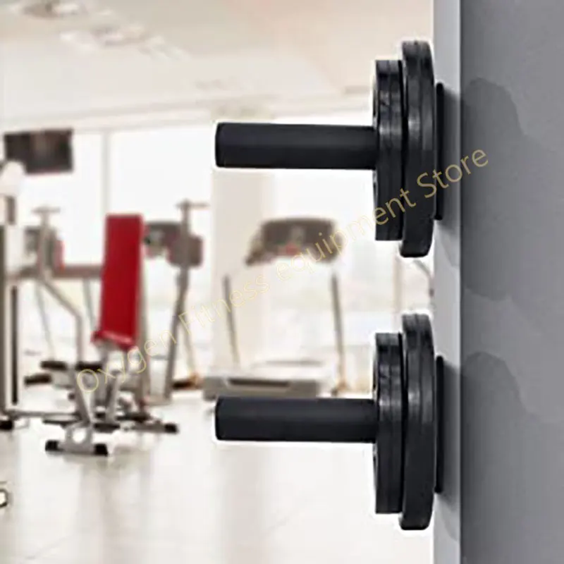 Wall Mounted Weight Plate Holder Space-efficient Steel Barbell Plate Storage Racks For Squat Racks Fits 2 Inches Weight Plates