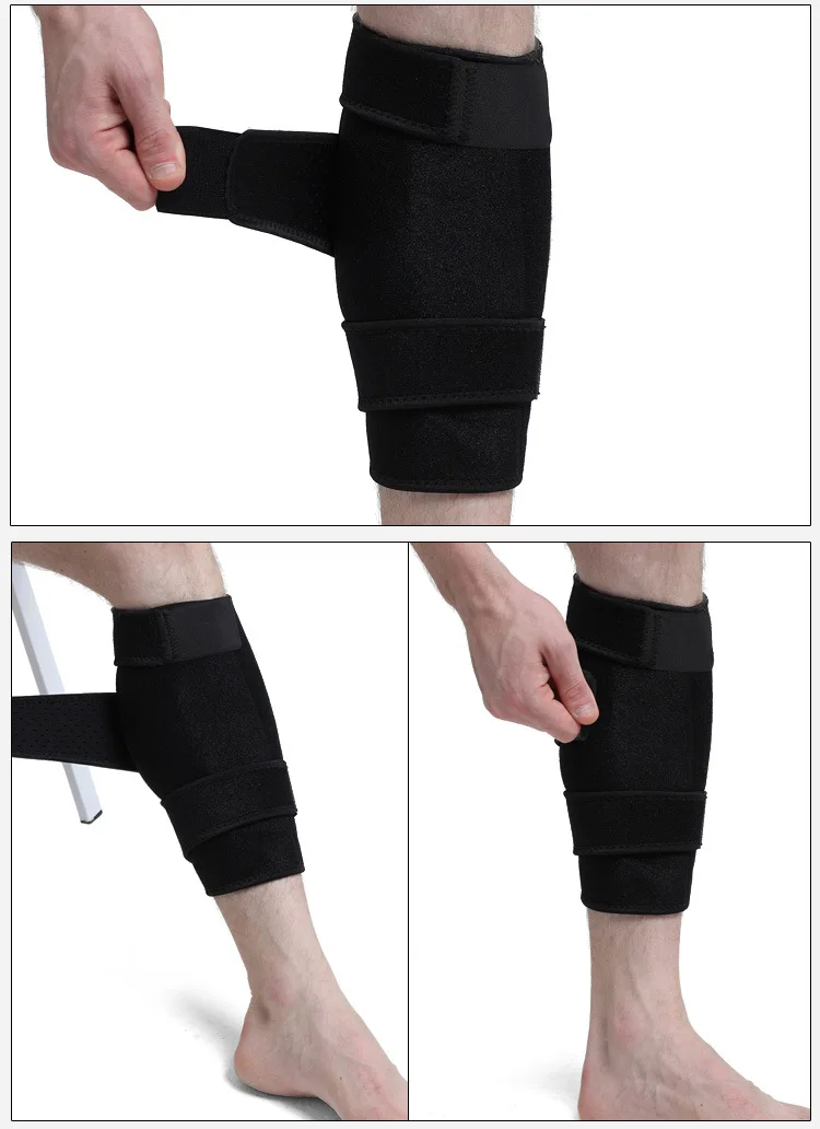 

2Pcs Elastic Neoprene Calf Brace Shin Splint Support Lightweight Compression Sleeve Leg Mucle Sports Protection Wrap Strap