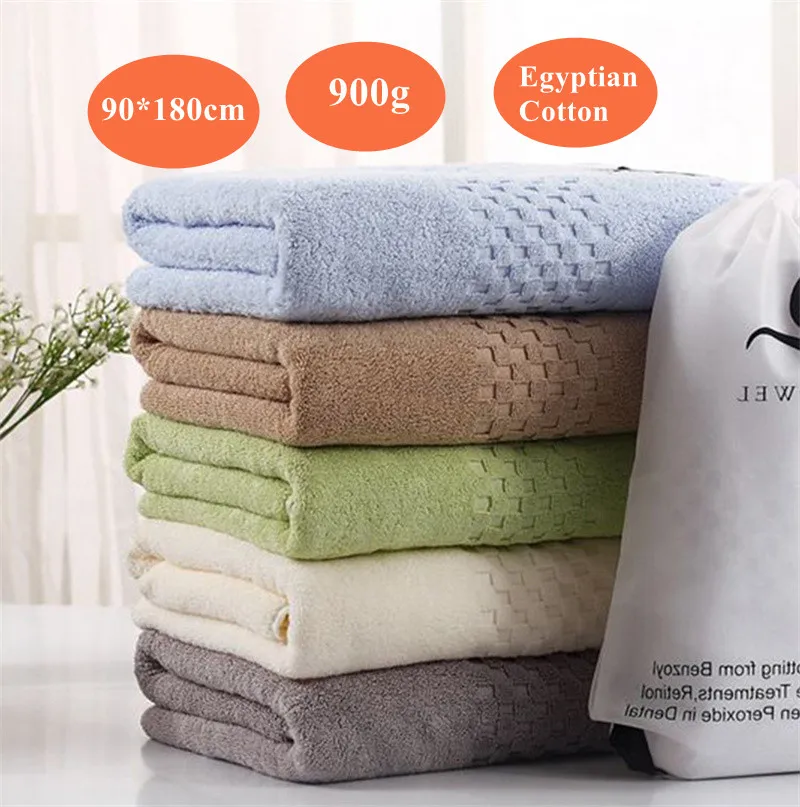 Egyptian Cotton Bath Towel, 100% Cotton, Thickened Large Towel for Adult, 6 Colors, Luxury Hotel Gifts, 90x180 cm