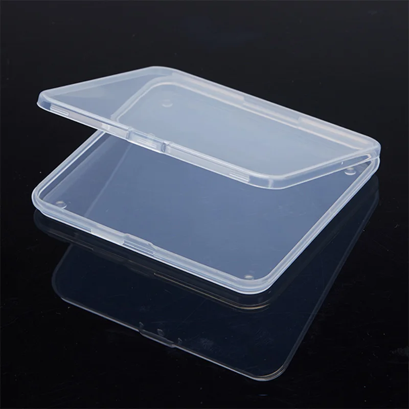 12cm Flat box translucent pp plastic thin storage box party gifts boxes