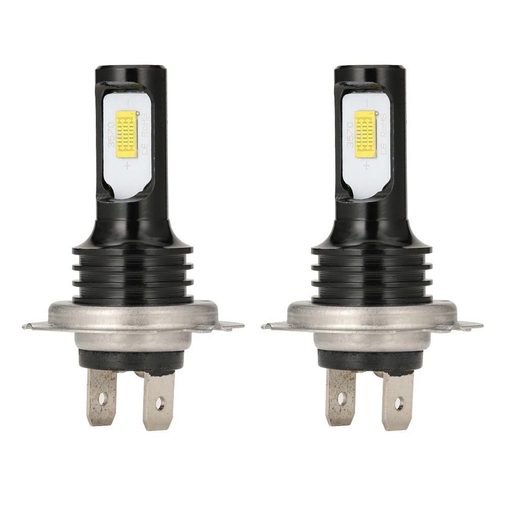 Picture 5: 2Pcs Car H7 LED H4 Headlight Bulb Mini Turbo LED High Low Beam 80W For Car Headlamp Auto Head Lamp H7 12V 6500K White