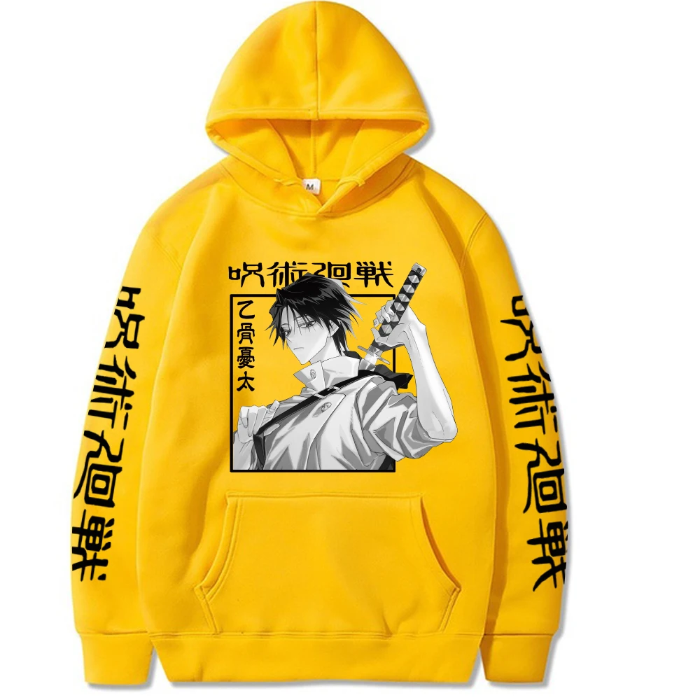 Anime Harajuku Yuta Okkotsu Unisex Pullovers Hoodies Loose Cool Men Tops Casual Winter Sweatshirt