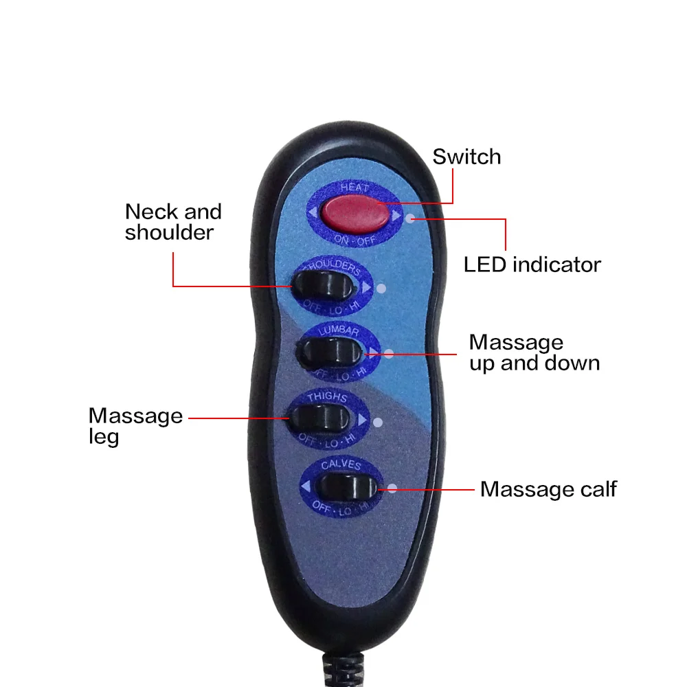 Electric Body Massager Fatigue Vibration Massage Bed Infrared Massage Cushion Massager Mattress for Back Full Body Relaxation