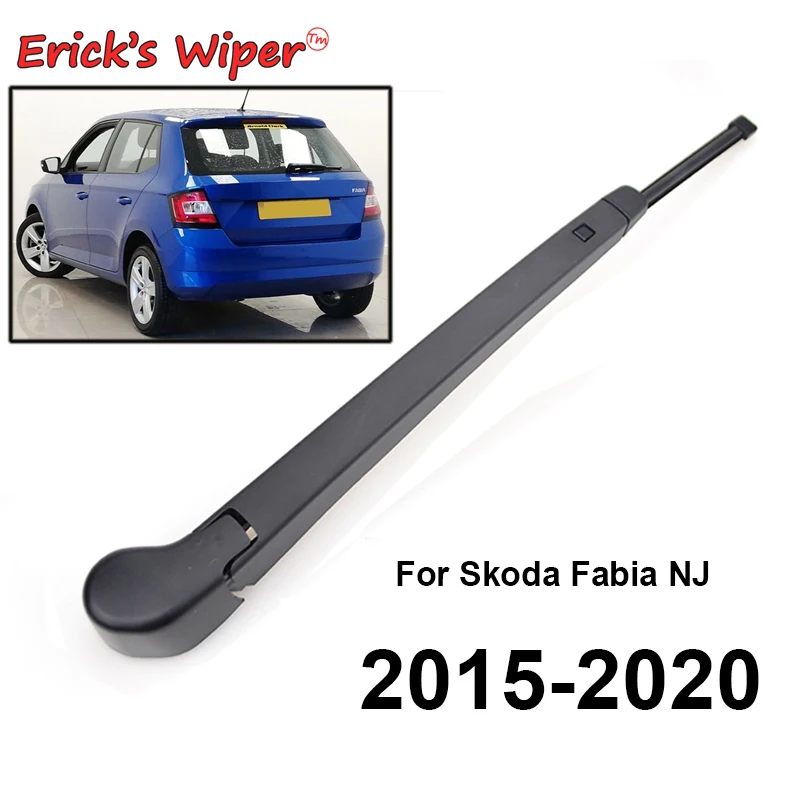 Erick's Wiper Rear Wiper Blade & Arm Set Kit For Skoda Fabia Hatchback NJ 2015 - 2020 Windshield Windscreen Tailgate Window