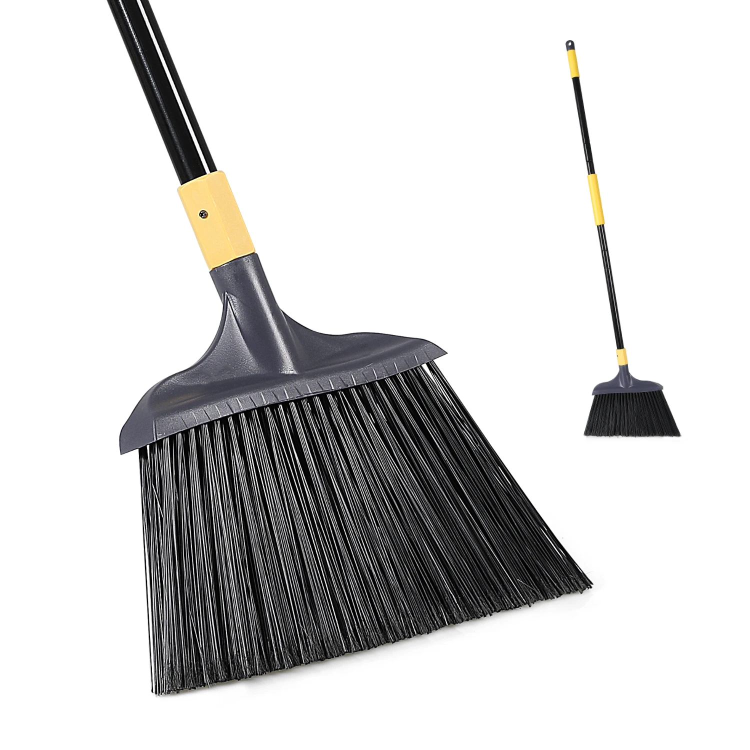 Heavy-Duty Broom Outdoor for Courtyard Garage Lobby Mall Market Floor Kitchen Room Office Pet Hair Rubbish Cleaning