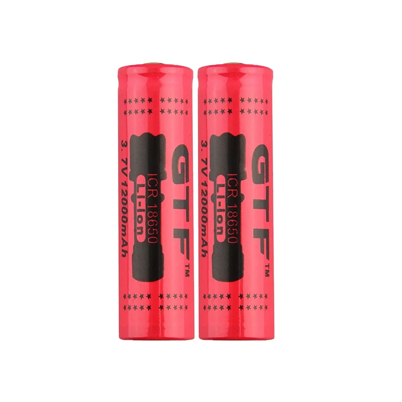 GTF 3.7V 18650 12000mAh Rechargeable Battery 2/4/8pcs Battery + 4 Slots 3.7V 18650 USB charger