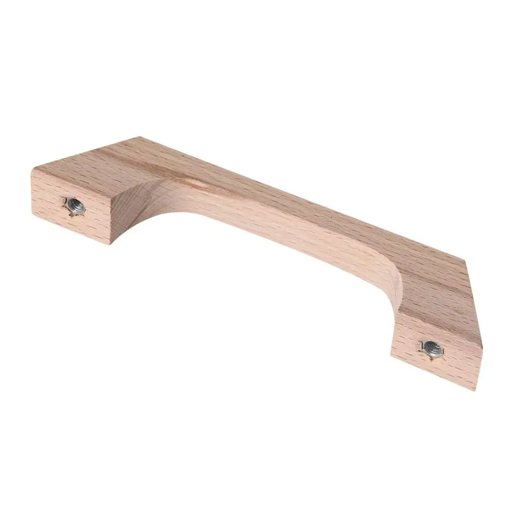 10PCS Wood Unfinished Drawer Pulls Handles - Kitchen Cabinets Furniture Dresser Wardrobe Cupboard Drawer Knobs Pulls Handles