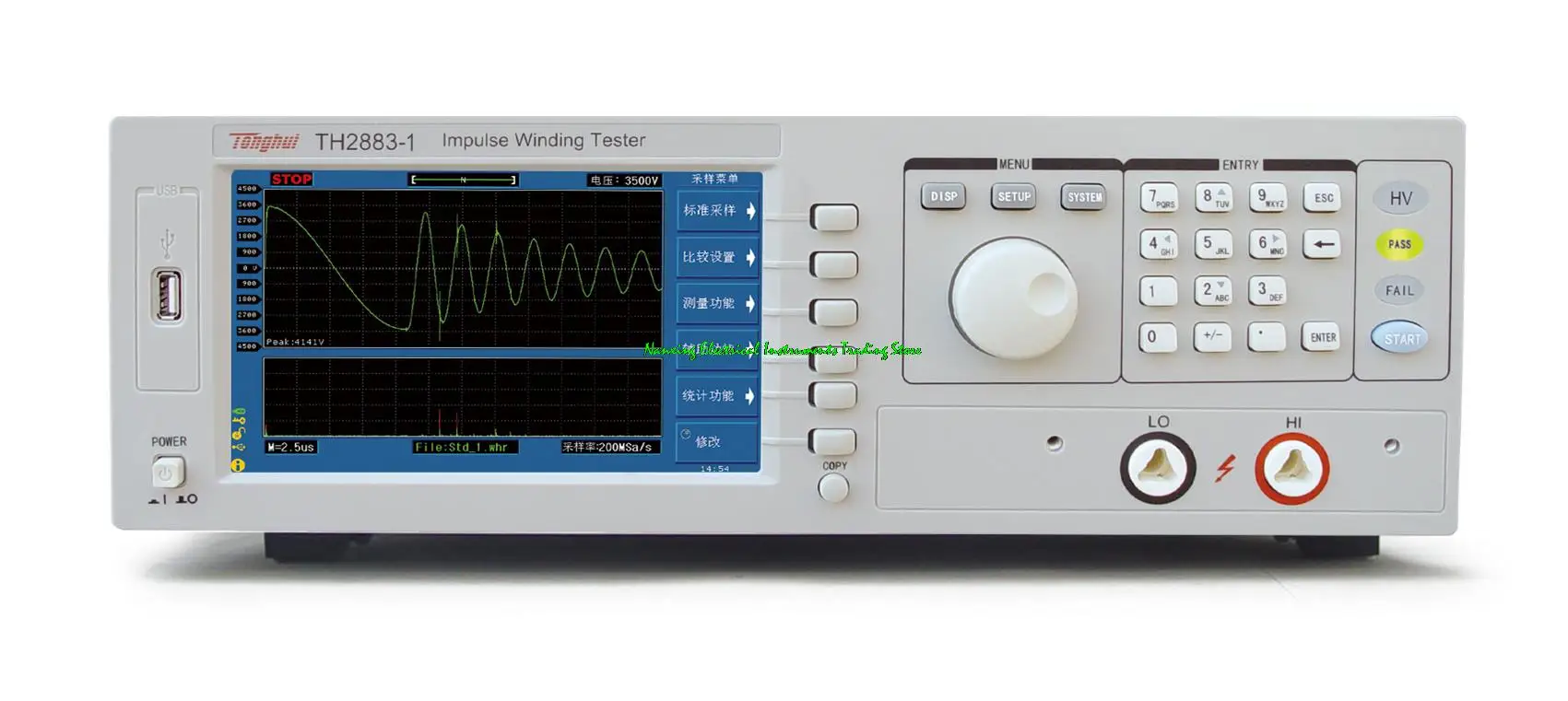 Fast arrival TONGHUI TH2883-1 Impulse Winding Tester Pulse coil tester Pulse voltage output 130-1200V,5V steps