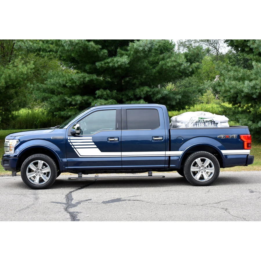 Special Edition Lead Foot Appearance Hockey Stripe Vinyl Graphics car sticker for F150 crew cab 2015 2016 2017 2018 2019