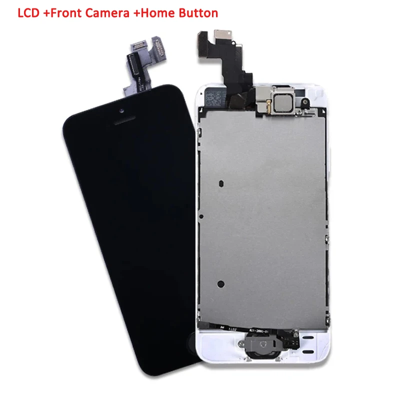 AAA+++ Full set LCD Display For iPhone SE Touch Screen Digitizer Assembly A1723 A1662 A1724 LCD Screen+home button +front camera