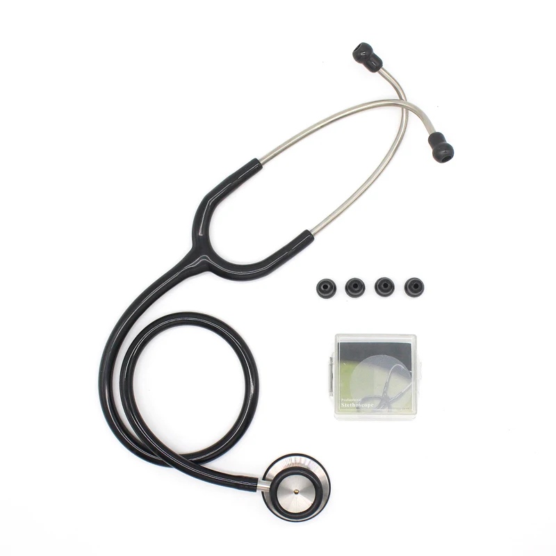 

Dual Head Doctor Stethoscope Professional Heart Lung Cardiology Stethoscope Medical Doctor Medical Equipment Device Estetoscopio