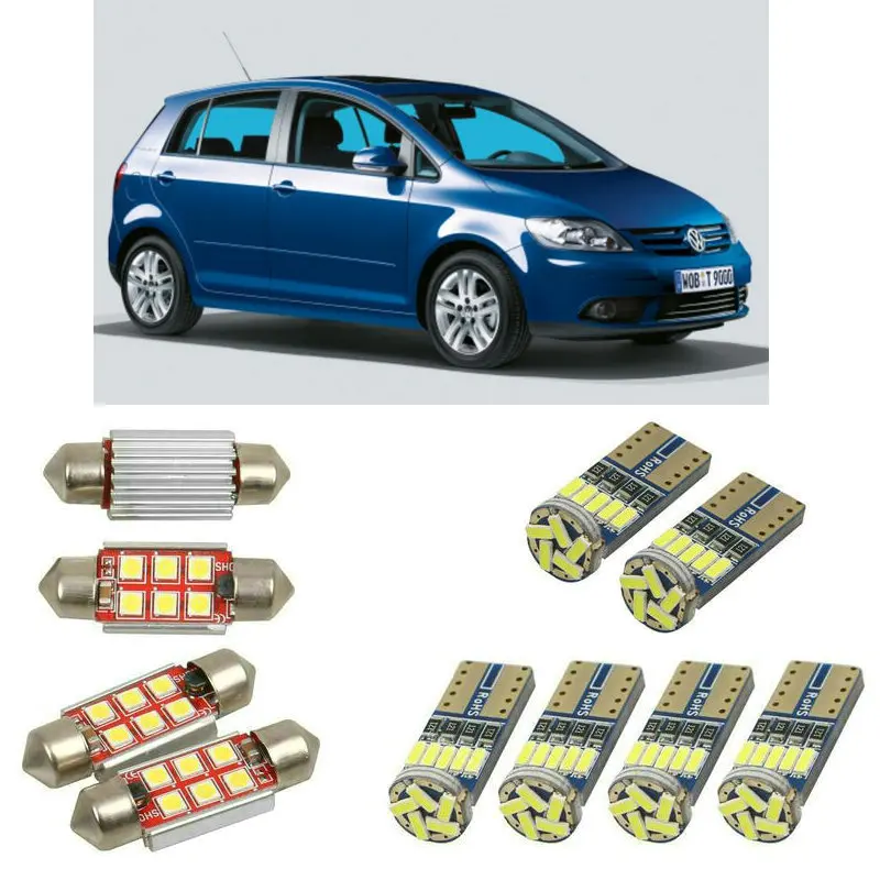 

Interior led Car lights For Volkswagen golf plus 5m1 521 car accessories License Plate Light 12pc