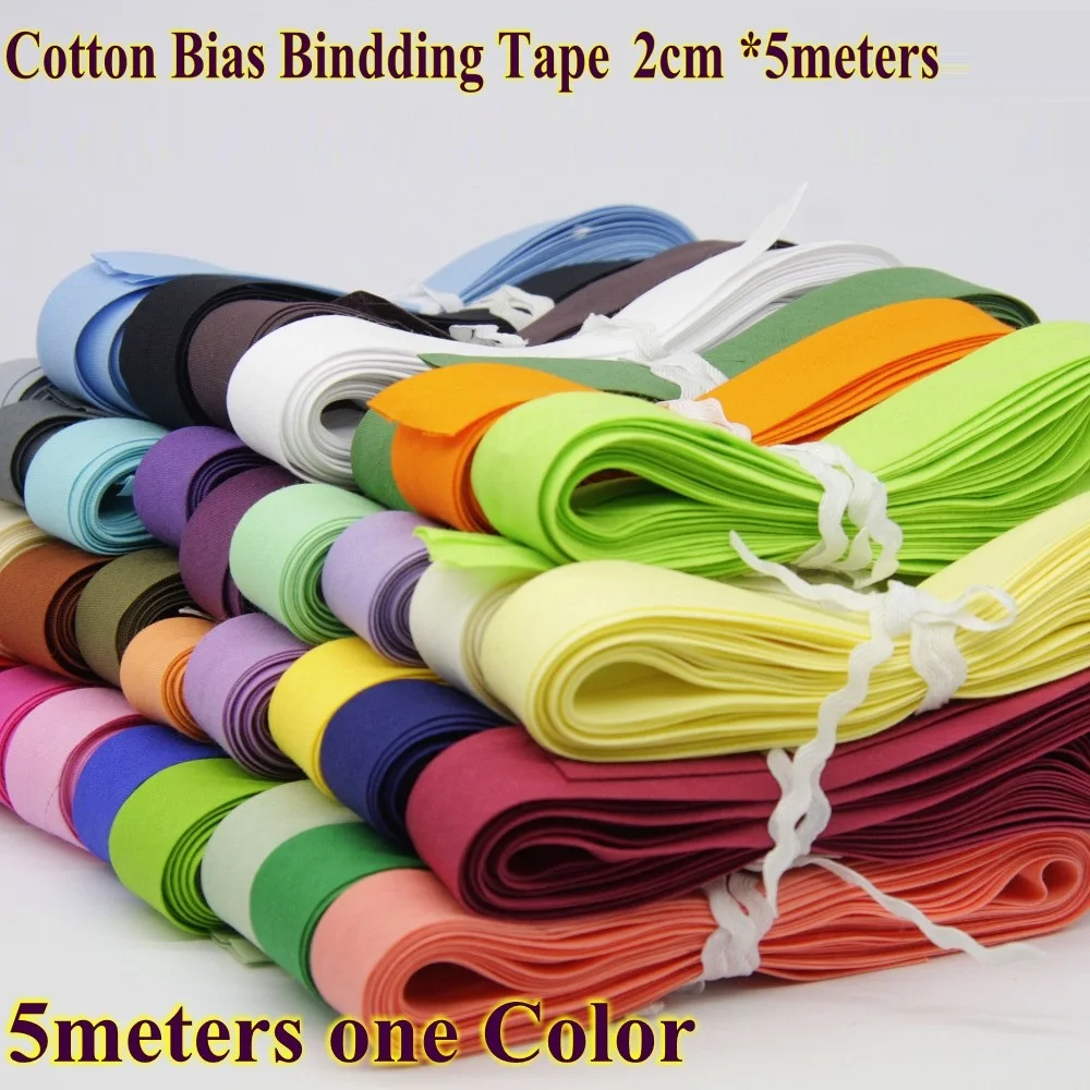 100% Cotton Folded Bias Binding Tape 20mm Width 3/4\