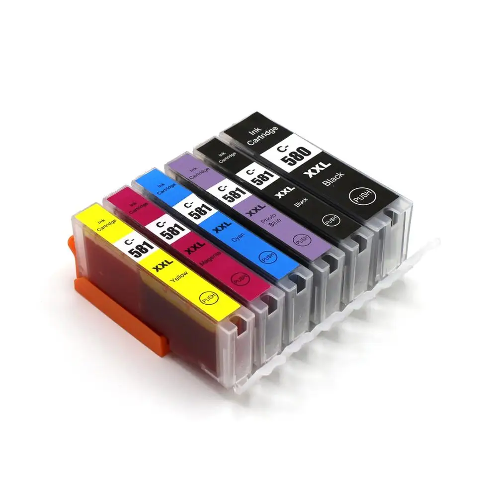 PGI 580 CLI 581 Compatible Ink Cartridge Full Dye Ink For Canon PIXMA Ts705 TR7550 TR8550 TS6150 TS8150 TS9150 TS9155 Printers