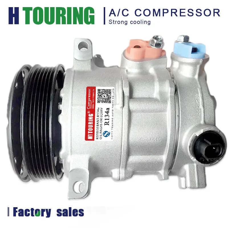 6SEU16C AC Compressor For Chrysler Sebring 200 Dodge Avenger Journey Air 4471906851 447190-6852 55111433AD 55111433AC R5111410AE