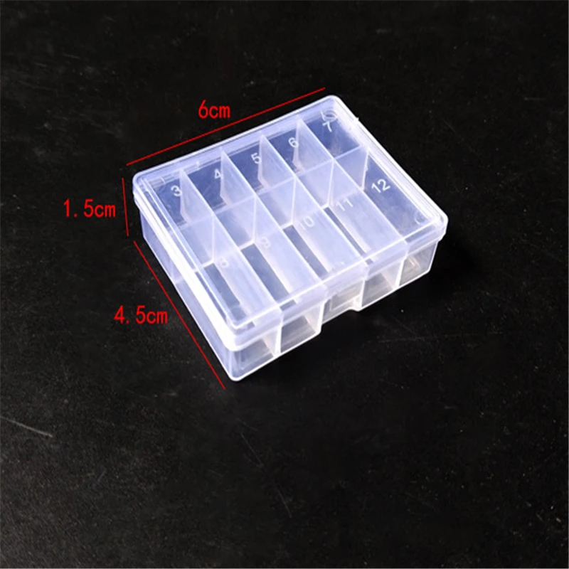 1pcs Fishing Tackle Boxes 10 Transparent Compartments Plastic Fishing Lure Bait Hook Storage Case Tackle Box High Strength Box