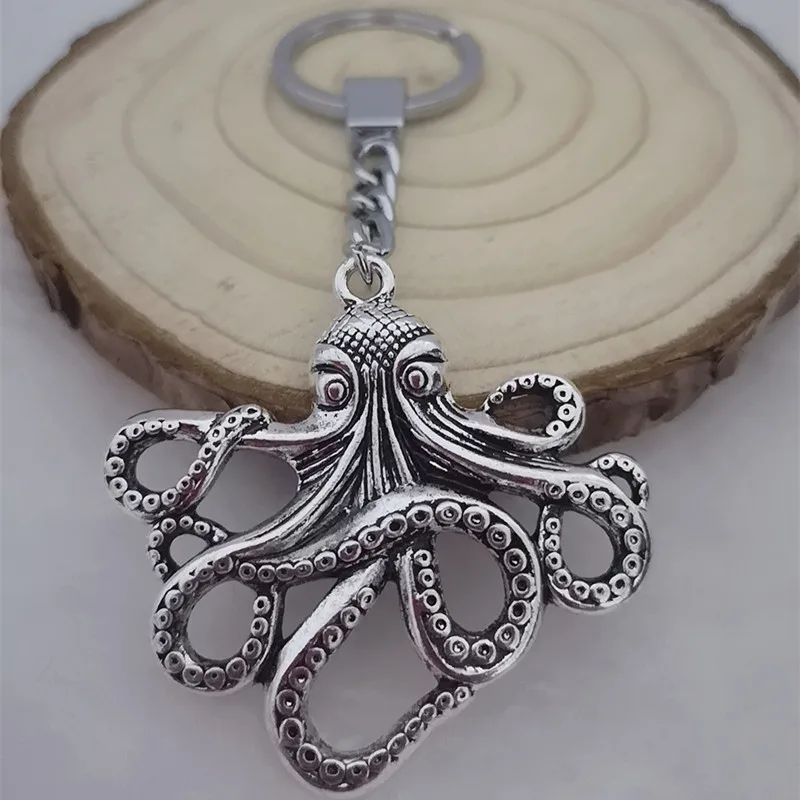 ใหม่แฟชั่น Big Octopus จี้ Key Chain ผู้ชายและผู้หญิง Key Chain เครื่องประดับของขวัญ