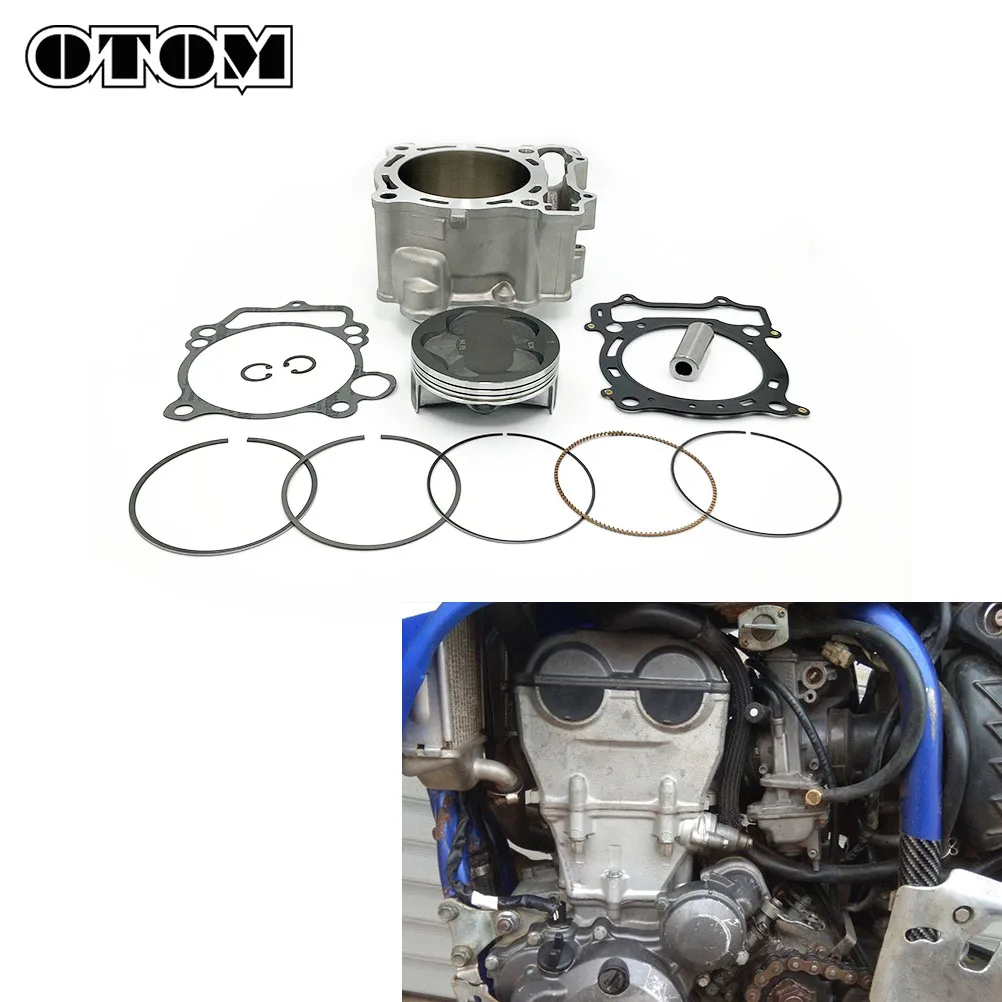 OTOM Motocycle Cylinder Piston Assembly 95mm Big Bore Cylinder Kit 5TA-11311-12-00/99999-03528-00 For YAMAHAY YZF WRF 450 YFZ450