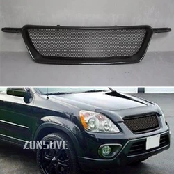 Use For Honda CRV 2005 2006 Year Refitt Front Center Racing Grille Cover Accessorie Body Kit