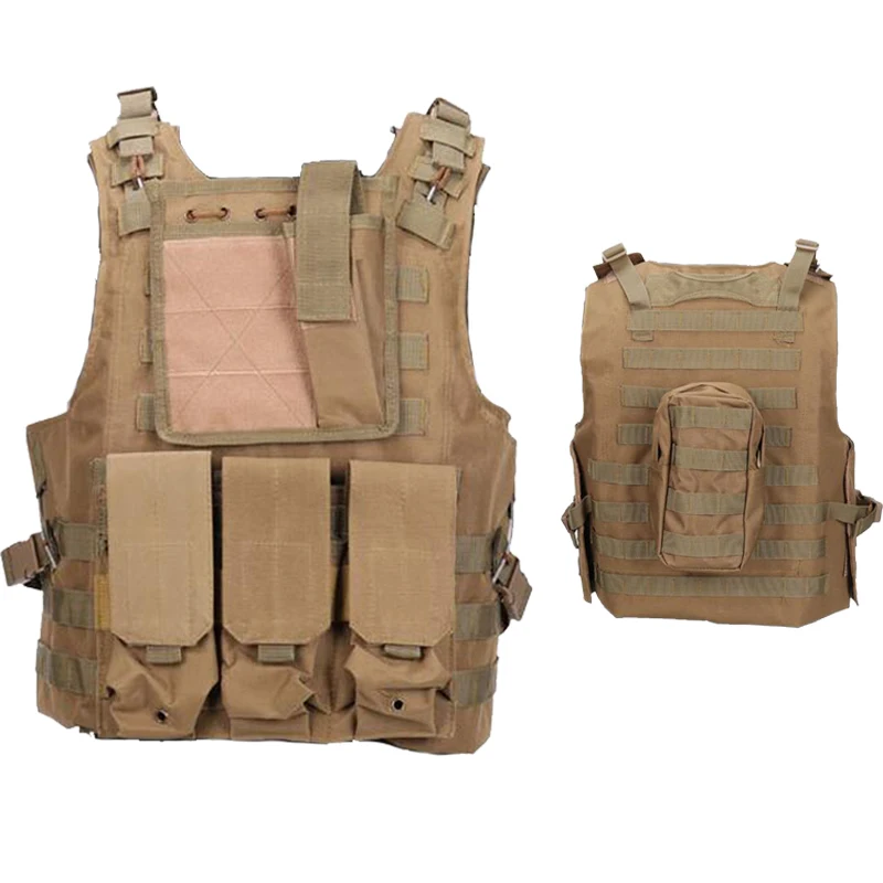 Tactical Amphibious Vest USMC Airsoft Vest Paintball Molle Combat Assault Plate Carrier Body Armor