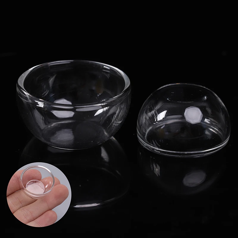 New Glass Fruit Bowl Salad Bowl Mini Soup Plate Kitchen Accessories 1:12 Dollhouse Miniature