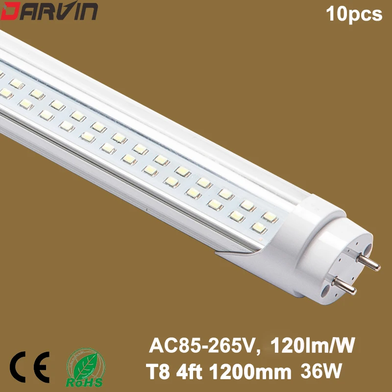 

Led Light 120cm T8 Led Tube Lamp Fluorescent Tube Lamp 4ft Double Line 1200mm 36W Energy Saving Lamp Replace Fluorescent Lights