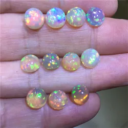 natural opal loose gemstone round shape whole price opal loose stone for jewelry DIY