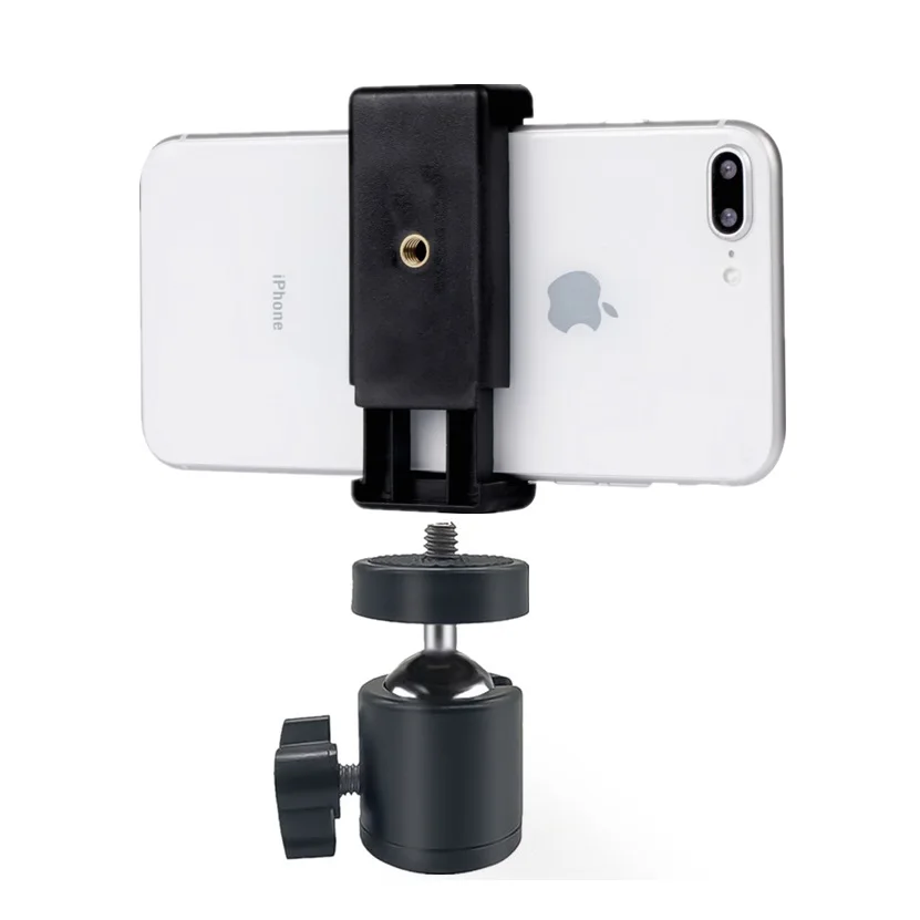 Universal Moblie Telefon Clip Halterung Halter Halterung 1/4 Schraube Heißer Schuh Telefon Clip Stativ Einbeinstativ Stehen Für Smartphone kamera