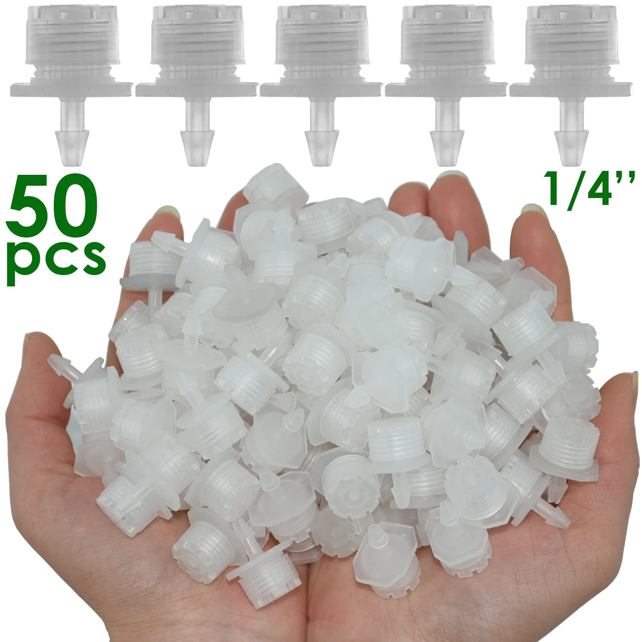 KESLA 30-800PCS Einstellbare Micro 1/4 4/7mm Drip Bewässerung System Bewässerung Sprinkler Düse Emitter Tropf garten Liefert Werkzeug – Detail 1