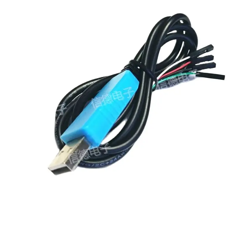 Blue PL2303TA USB To TTL RS232โมดูลอัพเกรด USB To Serial Port ดาวน์โหลดสาย