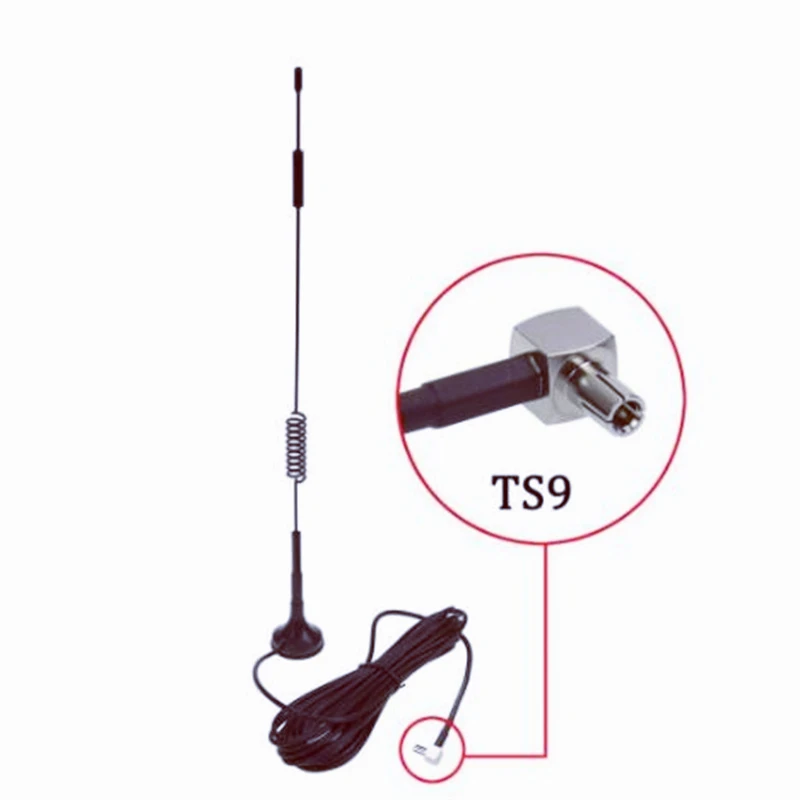 

7dbi 3G/4G LTE TS9 connector Omni-Directional Antenna With Sucker Base​​ Interface Antennas