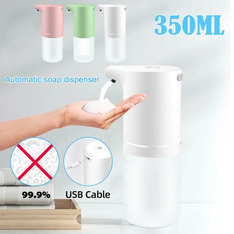 

350ML Touchless Auto Liquid Soap Dispenser USB Charging Smart 0.25s Foam Machine Sensor Foaming Soap Dispenser Hand Sanitizer