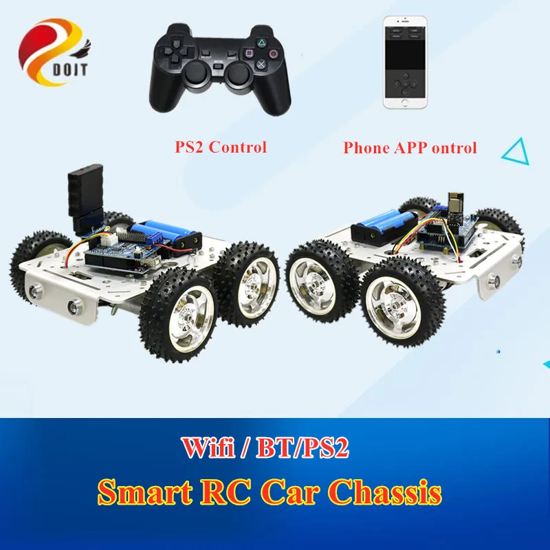 

C300 Bluetooth/Handle/WiFi RC Control Robot Tank Chassis Car Kit for Arduino Development Board+ 4 Road Motor Driver Board DIY