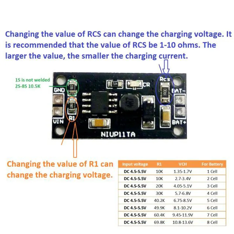 1S -8S Cell NiMH NiCd caricabatterie scheda modulo di ricarica 2S 3S 4s 5s 6S 7S 1.2V 2.4V 3.6V 4.8V 6V 7.2V 8.4V 9.6V batterie