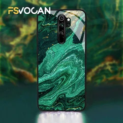 Funda de teléfono con patrón de piedra de Jade verde esmeralda para Xiaomi Redmi POCO Note 12 11 10 9 8 Pro Plus 9S 12C X3 NFC Pro M3 11S 5G Glitter