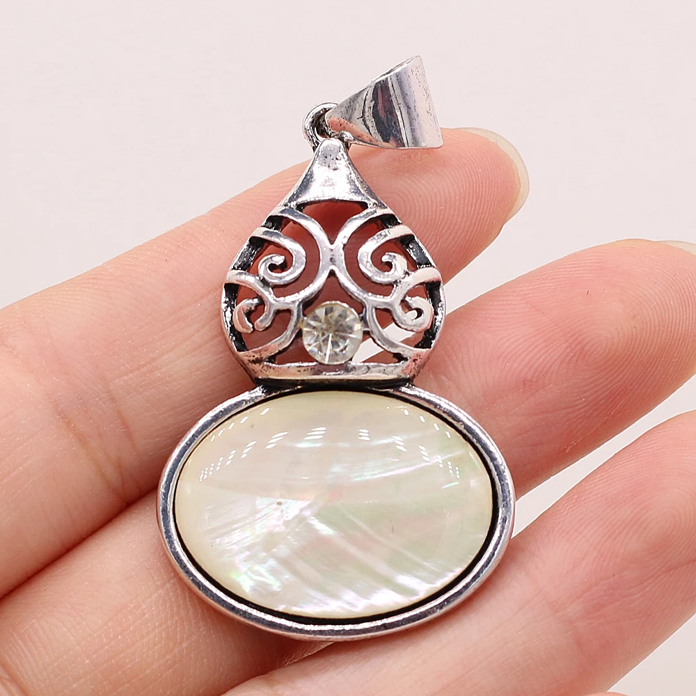 Natural Stone Pendants Gourd Shape Rose Quartz Opal Crystal for Jewelry Making Vintage Necklace Earrings Gift