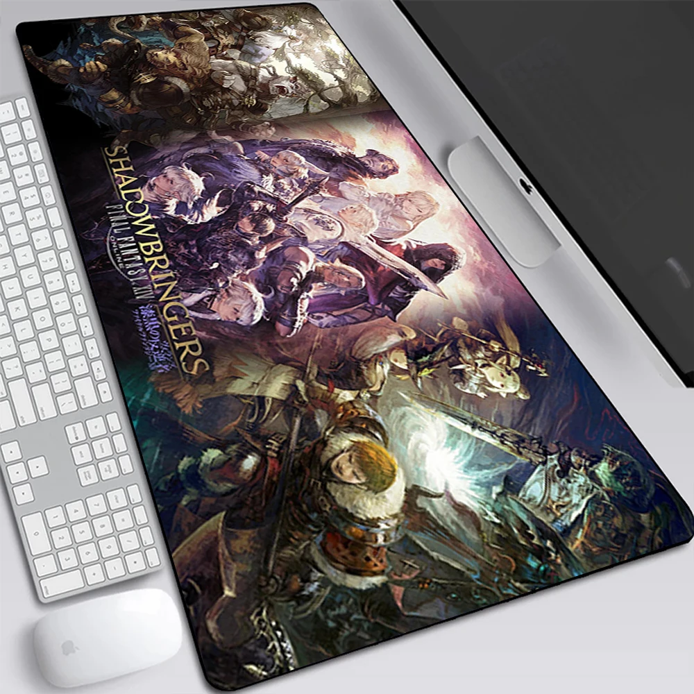 Final Fantasy XIV Online Large Gaming Mouse Pad Computer Mousepad Keyboard Pad Desk Mat PC Gamer Mouse Mat XXL Office Mausepad