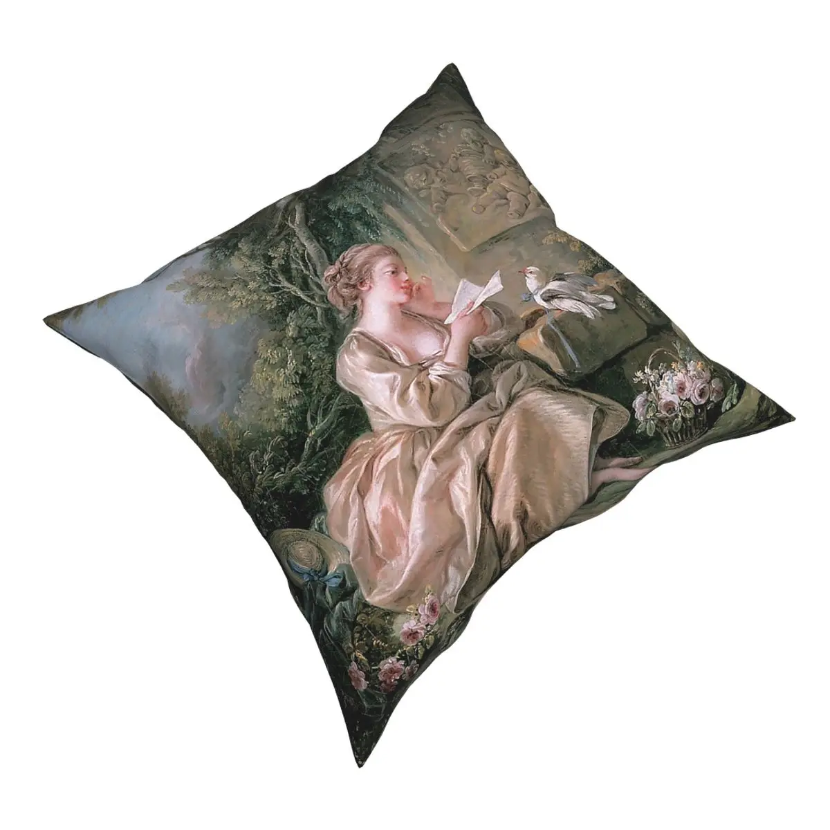 The Secret Message Francois Boucher Pillow Case Home Decor Cushions Throw Pillow for Home Polyester Double-sided Printing