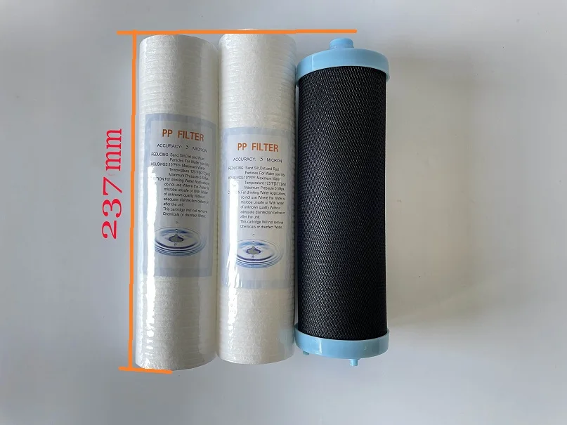 9inch Filter Cartridges Replacement(3Pieces/Set) for Smart 5/6/7Grade Undersink Kitchen Water Purifier