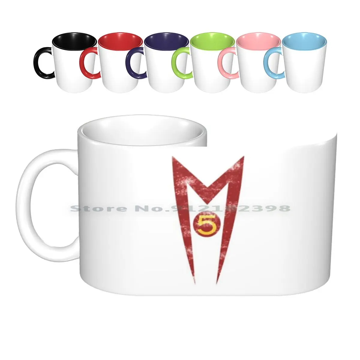 Mach 5 Ceramic Mugs Coffee Cups Milk Tea Mug Go Go X Racer X Mach 5 Mach Five Mifune Anime Racing Car Chim Chim Cartoon Mach 5