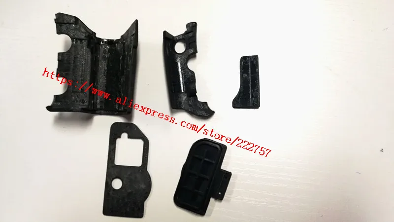 Copia nueva para Nikon D300s D300, cuerpo de goma (frontal + trasero + lateral + inferior + USB), carcasa antideslizante de repuesto para cámara