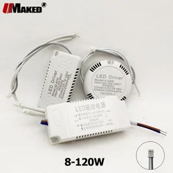 Driver LED ultrasottile AC220V a DC24-190V Trasformatore di illuminazione per alimentatore per lampada da soffitto SMD 12-18W 24W 36W 48W 60W 80W 120W