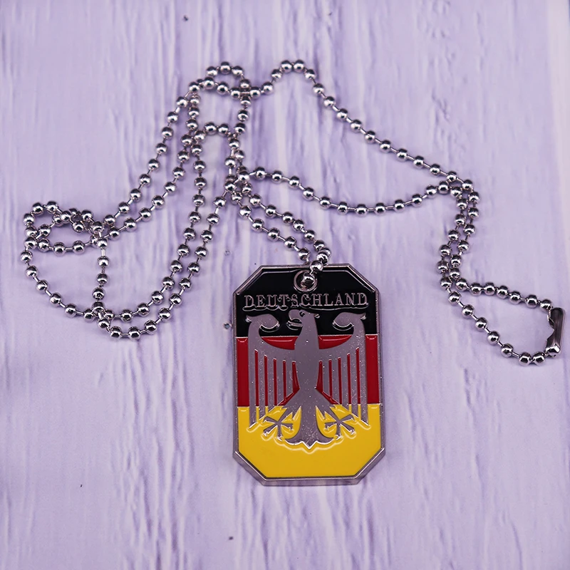 German Eagle Arms Bundesadler Flag Pendant Deutschland Necklace