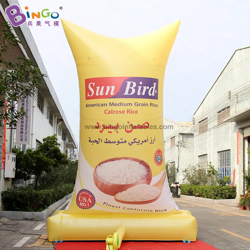 Free Postage 5mH Inflatable Rice Bag for Shop Decoration or Advertising Customized/ Inflatable Toy