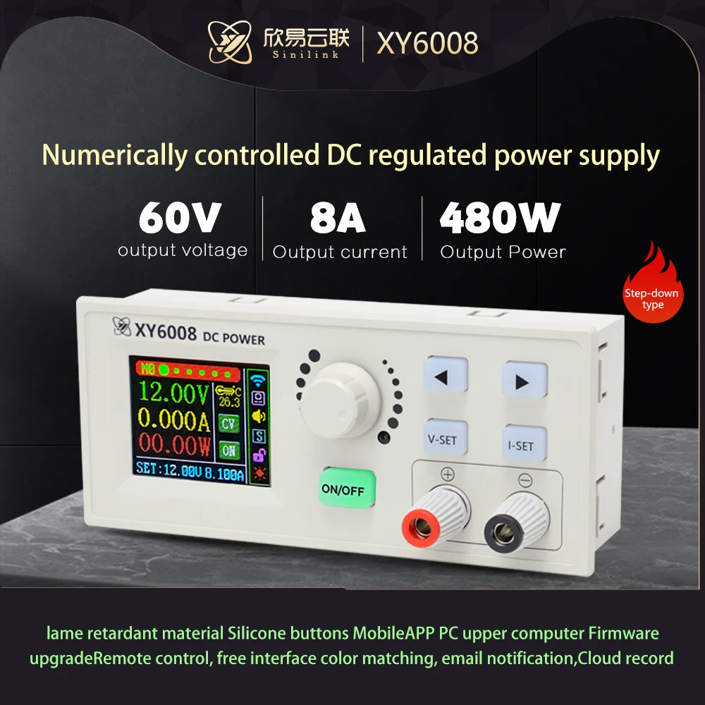 XY6008 NC adjustable DC regulated power supply constant voltage and constant current maintenance 60V8A480W step-down module