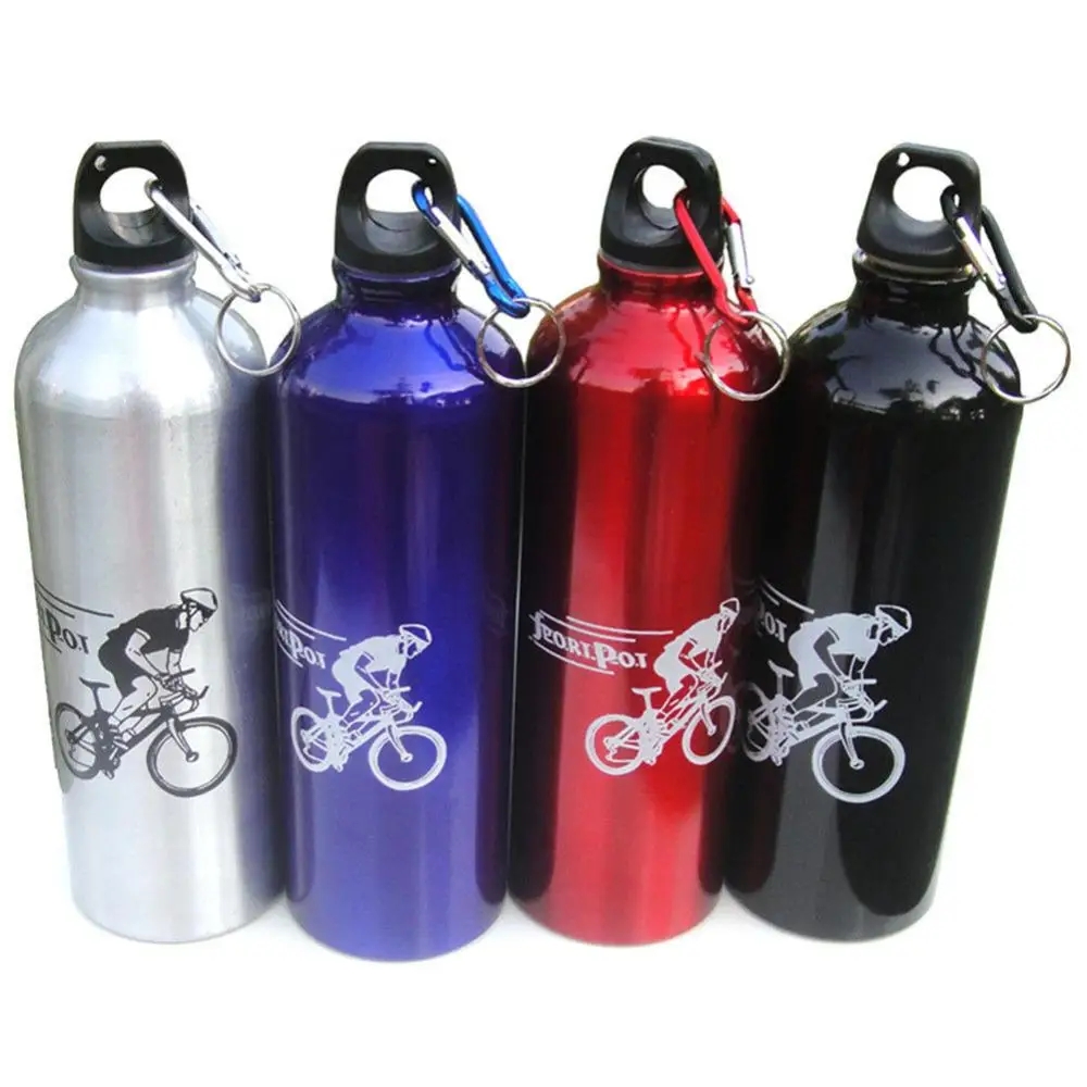 750ml Bicycle Water Bottle Portable Outdoor Sports Cycling Camping Aluminium Alloy Sports Water Bottle Drink Cup Drinkware