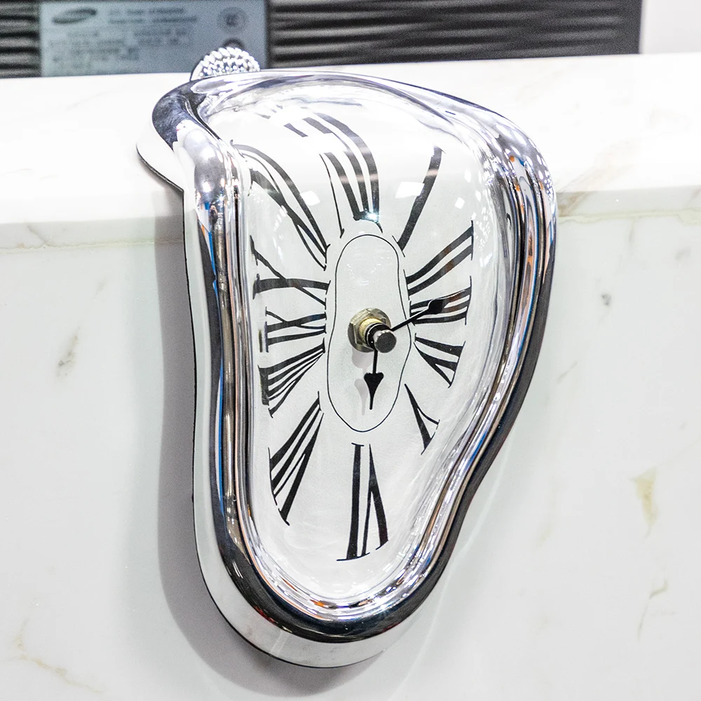 

High-Quality Novel Surreal Melting Distorted Wall Clocks Surrealist Salvador Dali Style Wall Watch Decoration Gift BestSelling