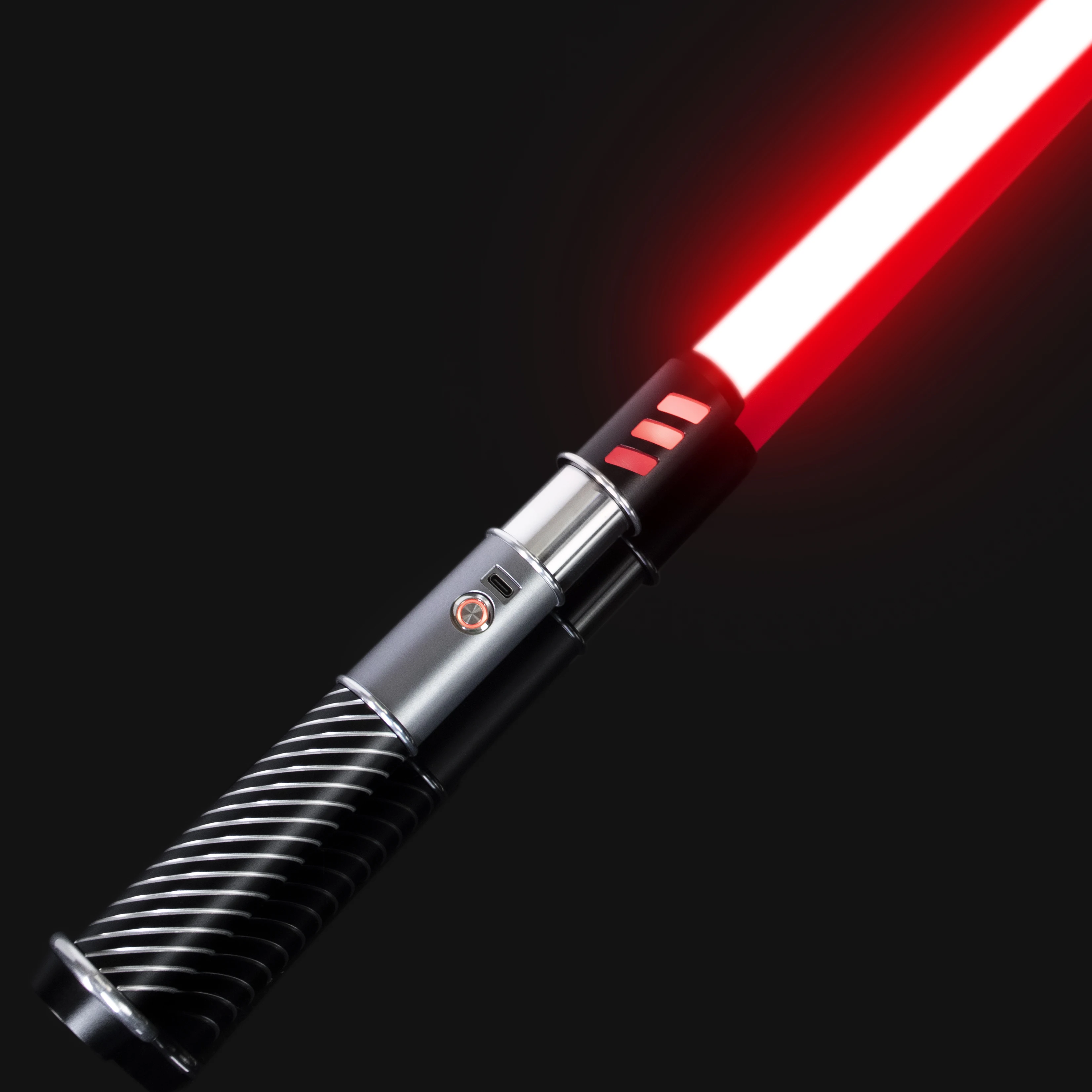 Lgt Damiensaber Lightsaber-Gevoelige Smooth Swing Licht Sabels Met 12 Kleuren Veranderen 9 Geluid Lettertypen Zware Dueling Training